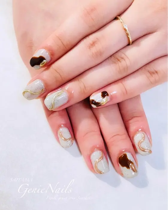 ニュアンスネイル 深夜営業 完全予約制ネイルサロン Genie Nails 所属 Genie Nailsのネイル デザイン ミニモ