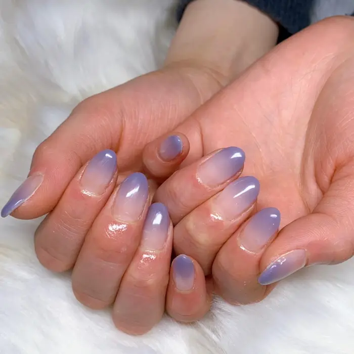 Purple 川崎ネイルサロン 韓国ネイル 韓国風ネイル ワンホンネイル トレンドネ Cerisier セリシール所属 Cerisier Moeのネイルデザイン ミニモ