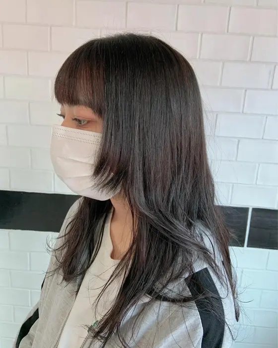 ワンレンロングからお洒落イメチェン 流行りを先取りの顔まわりが Brown Nakano所属 Brown 矢嶋祐介のヘアカタログ ミニモ