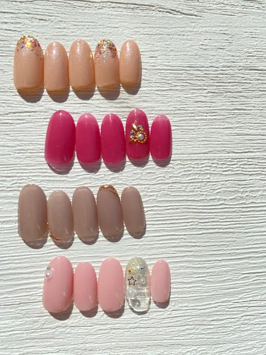 90分シンプルワンカラー ちょこっとアート エムズネイル M S Nail所属 エムズネイル Mizuochiのネイル デザイン ミニモ