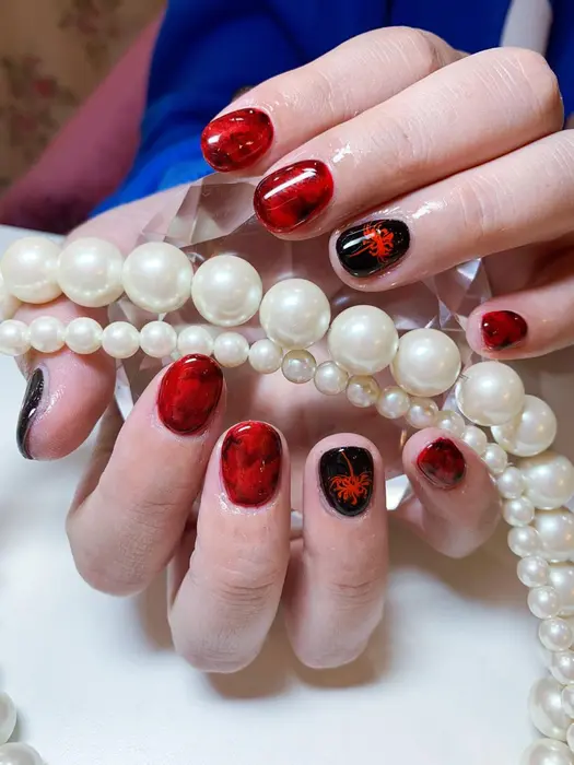 彼岸花ネイル Nail Salon Mina所属 Ann Ieのネイルデザイン ミニモ