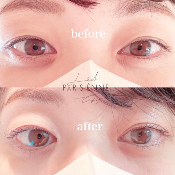 まつげパーマ パリジェンヌラッシュリフト パリジェンヌラッシュリフト秋田 Wellme所属 Hair Eye むとうかよこのマツエク デザイン ミニモ