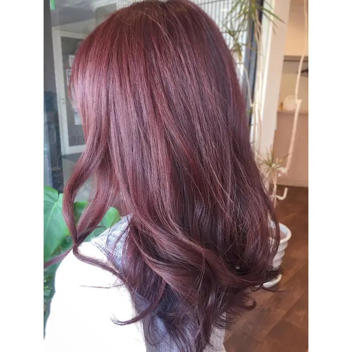 くすみのあるレッドバイオレットは 主張が強すぎないのでオススメです 暗めにしても秋冬コーデに馴染みや Fiore フィオーレ 所属 Fiore Yuki のヘアカタログ ミニモ