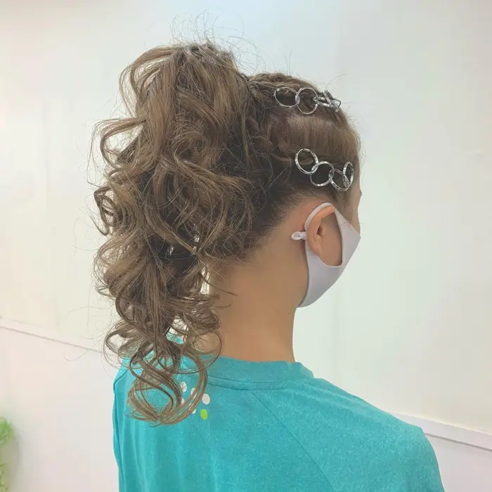 体育祭のヘアセットも承っております Style横浜所属 ふんわりカラー 野口 真由香のヘアカタログ ミニモ