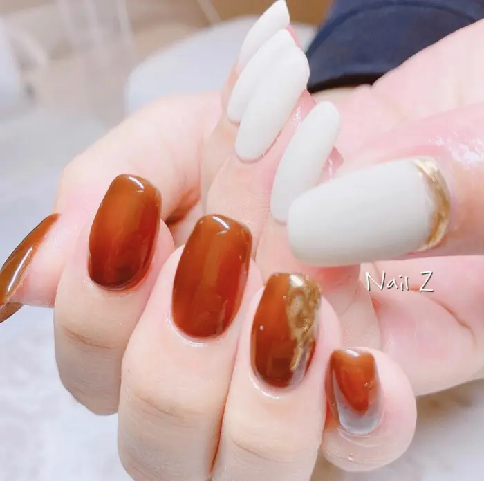 マットネイル 凸凹ネイル Nail Z所属 Nail Zのネイルデザイン ミニモ