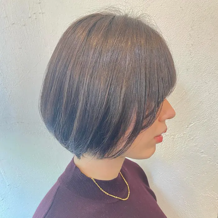 ショートボブ ショート フェザーバング Allen所属 店長 ボブ ショート Yukiのヘアカタログ ミニモ