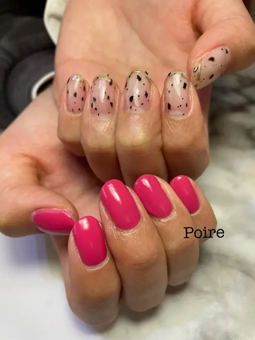 アート放題5000円 春ネイル 卒業式ネイル 入学式ネイル ネイルデザイン マグネットネイル ニ Poire所属 Poire ポワールのネイル デザイン ミニモ