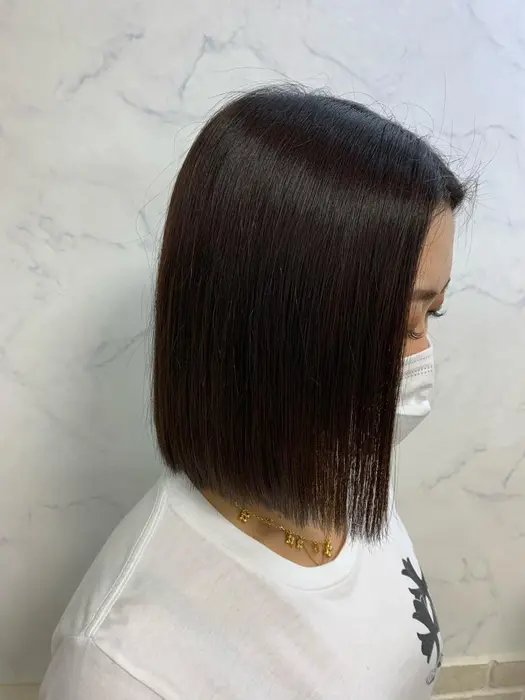 切りっぱなし前下がりボブ アンククロス 渋谷店所属 カット無料 パーマモデルannaのヘアカタログ ミニモ 切りっぱなし前下がりボブ アンククロス 渋谷店所属 カット無料 パーマモデルannaのヘアカタログ ミニモ