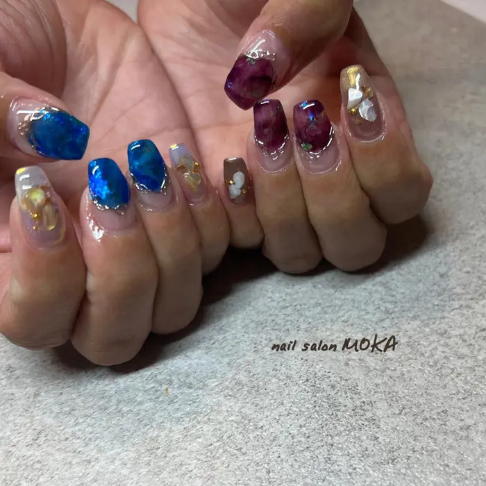 アシメnail Moka 滋賀県甲賀市ネイルサロン 自宅ネイルサロン プライベートサロン Moka Nail Salon所属 Nail Salon Mokaのネイルデザイン ミニモ アシメnail Moka 滋賀県甲賀市ネイルサロン 自宅ネイルサロン プライベートサロン Moka Nail Salon所属 Nail Salon Mokaのネイルデザイン ミニモ