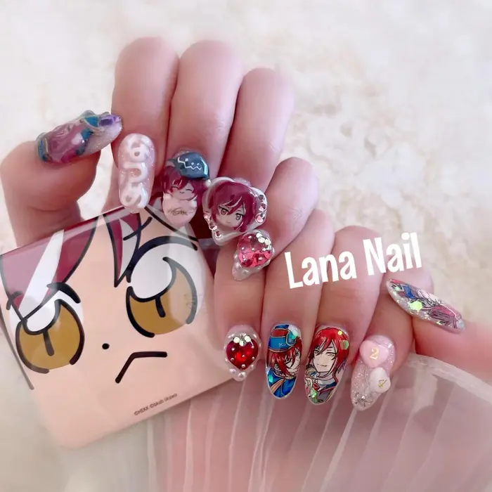 ジェルやり放題 キャラクター3d 痛ネイル リピーター様のみ Lana Nail所属 Lana Nailのネイルデザイン ミニモ