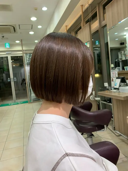 丸みのある前下がりボブ Ash日暮里店所属 メンズスタイル 岸歩実のヘアカタログ ミニモ