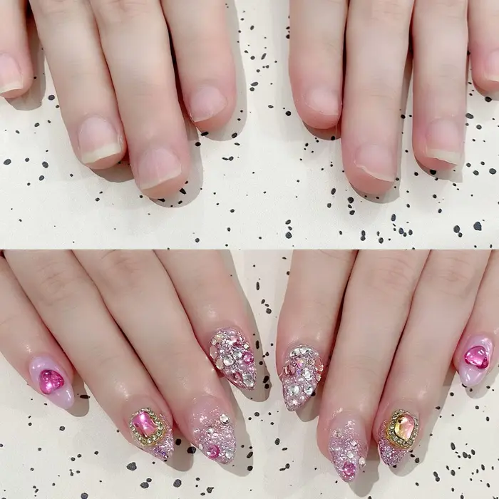 Instagram Kozue Nail Beforeafter スカルプで長さ出し ピンク Private Nail Salon K所属 Salon kのネイルデザイン ミニモ Instagram Kozue Nail Beforeafter スカルプで長さ出し ピンク Private Nail Salon K所属 Salon kのネイルデザイン ミニモ