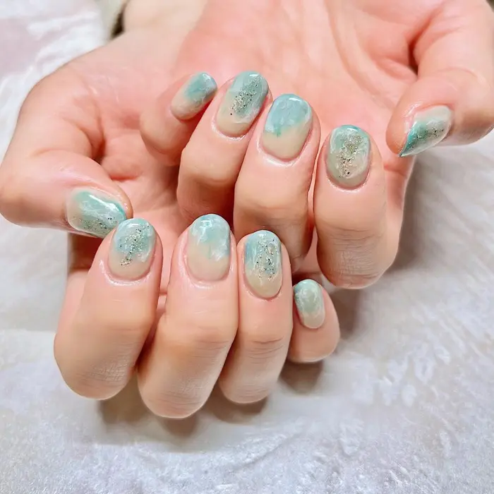 𝚍𝚎𝚜𝚒𝚐𝚗 𝚖𝚒𝚡 瑞江駅 ネイルサロン プライベートネイルサロン 𝚐𝚎𝚖𝚒𝚌𝚔𝚕𝚎 Gemickle Nail所属 近藤 ひとみのネイルデザイン ミニモ