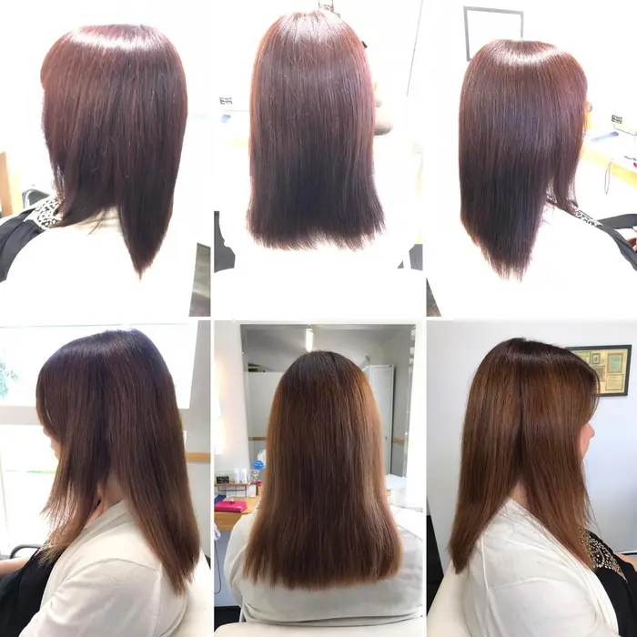 ピンクとパープルをミックスして 秋色カラーに Apartment所属 山本 珠里のヘアカタログ ミニモ