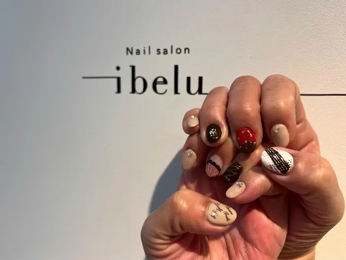つけ放題アートコース バレンタインネイル Nail Salon Ibelu京橋店所属 Nail Ibelu 光尾星南のネイル デザイン ミニモ