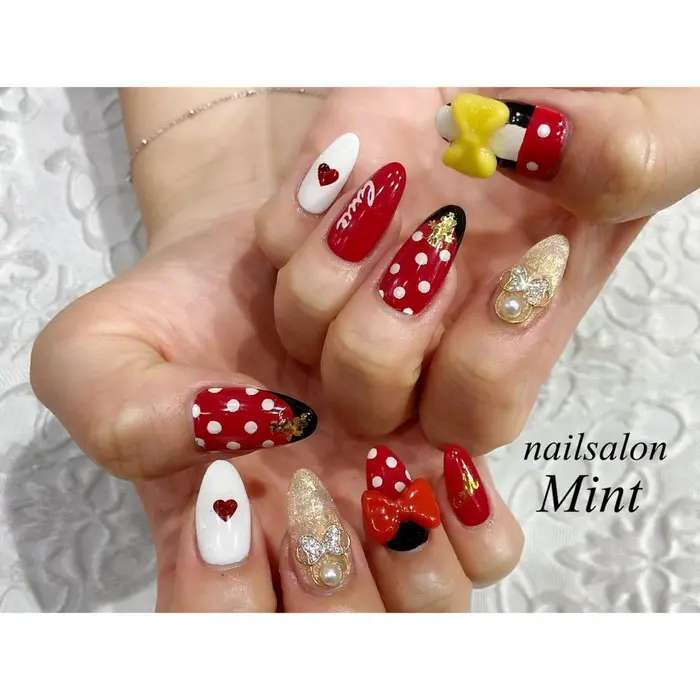 ディズニーネイル ネイルサロンmint所属 Nailsalon Mintのネイルデザイン ミニモ ディズニーネイル ネイルサロンmint所属 Nailsalon Mintのネイルデザイン ミニモ