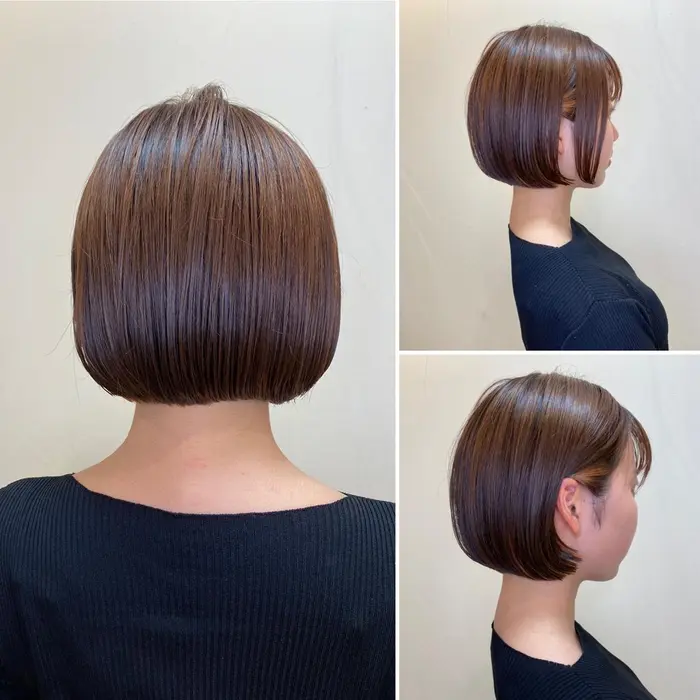 酸熱トリートメント 切りっぱなしボブ ワンレン 大宮 サブリミック 超音波アイロン 資 モリオフロムロンドン大宮２号店所属 中島 響のヘアカタログ ミニモ