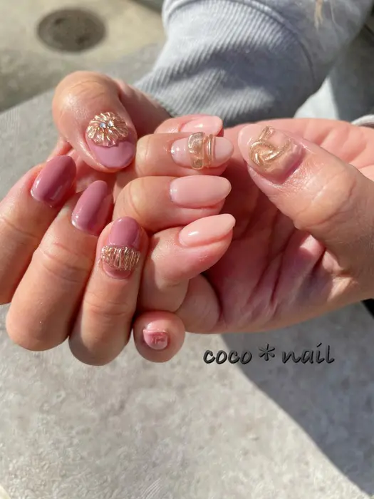 ネイルサロン ネイル 自宅サロン プライベートサロン ニュアンスネイル 京都 京都久世 Coco Nail所属 Coco Nailのネイル デザイン ミニモ