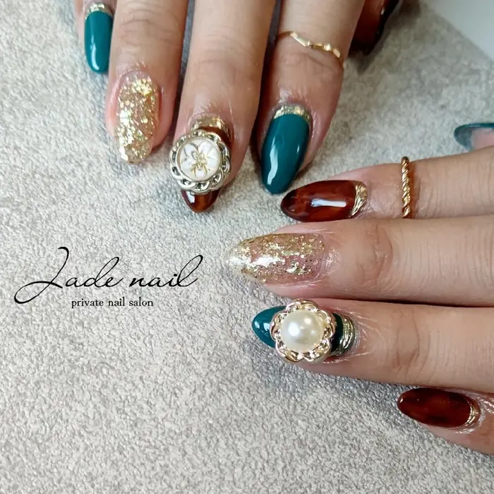 アンティークネイル大パーツ別途 0 個 Jade Nail所属 Jade Nailのネイルデザイン ミニモ アンティークネイル大パーツ別途 0 個 Jade Nail所属 Jade Nailのネイルデザイン ミニモ