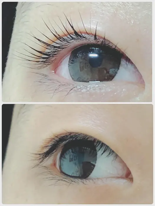 パリジェンヌラッシュリフト 逆さまつげの方にオススメ Swati 所属 マツパ マツエク Salonのマツエクデザイン ミニモ