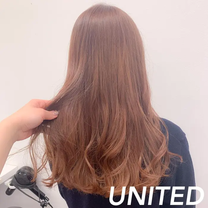 初カラー ブリーチありチェリーブラウン Will所属 Will 渡邉菜那子のヘアカタログ ミニモ