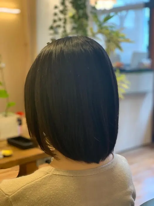 乾かすだけでまとまりやすいボブ ブラシを入れずにドライヤーだけで このまとまりなので スタイリング Duple所属 Shiomi シオミのヘアカタログ ミニモ