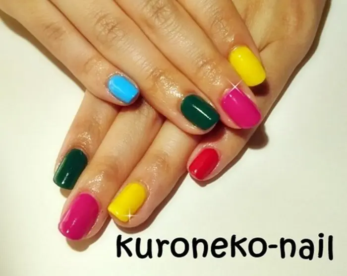マーブルチョコネイル くろねこネイル所属 くろねこ ネイルのネイルデザイン ミニモ