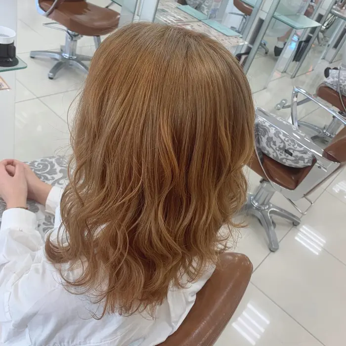 ブリーチ1回のハニーベージュ Forte 中田店所属 丸 葵のヘアカタログ ミニモ