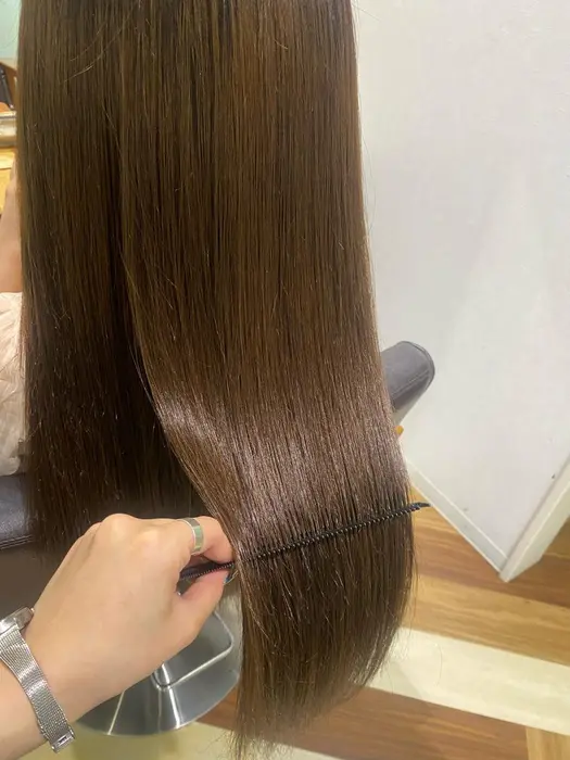 高級毛質 人毛100 ちゅるちゅるヘア さらさら しっとり お手入れ楽 持ち目安3ヶ月 エクステ専門店 Lalamoana 天神店所属 ララモアナ Erikaのヘアカタログ ミニモ