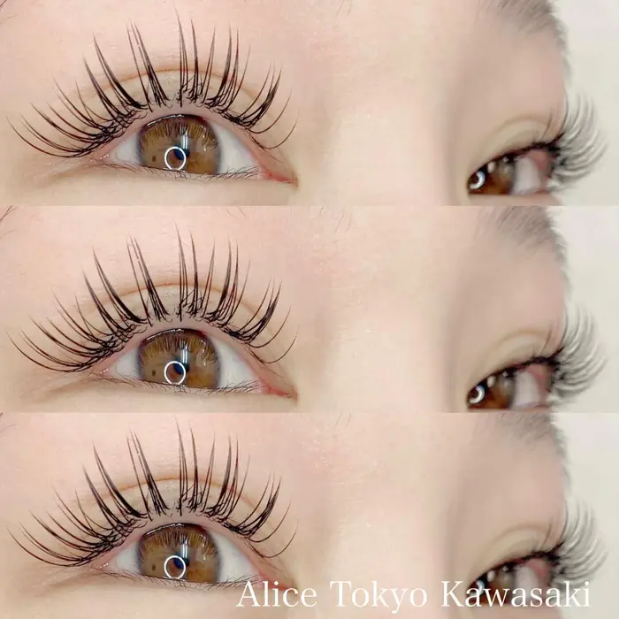 フラットラッシュ140本 0 2mixでボリュームup Alice Tokyo 川崎店所属 Alice川崎 舟木 美幸のマツエク デザイン ミニモ