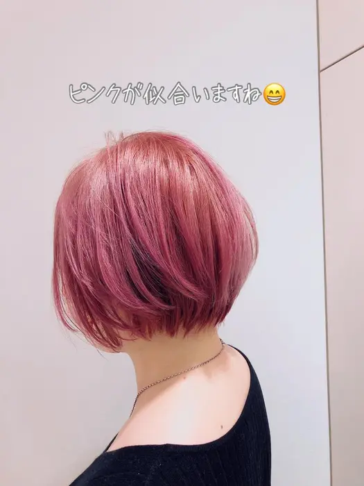 ピンクショート アッシュ分倍河原所属 ショートヘアの匠 鈴木裕一郎のヘアカタログ ミニモ