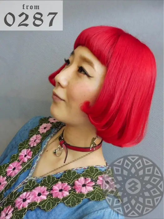 レトロボブ クラシカルボブ 赤髪 レッドヘアー From0287 ゼロニーハチナナ 所属 オーナー タカのヘアカタログ ミニモ