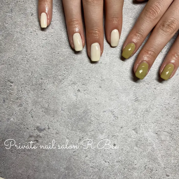 Nail Nailart 大阪ネイルサロン 豊中ネイルサロン トレンドネイル ニュアンスネイル 冬 Private Nail Salon R Bee 所属 R Bee Reinaのネイルデザイン ミニモ
