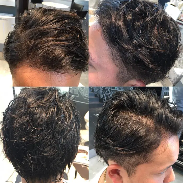 癖毛を生かしたパーマstyle 癖が強いもみあげを全て無くして２ブロstyle H 所属 清水 りさのヘアカタログ ミニモ