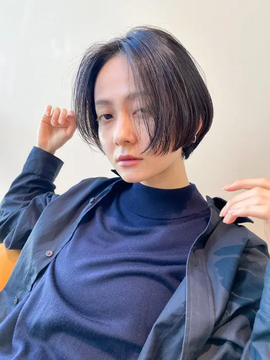 リップラインのハンサムショート ショート ショートヘア ショートカット ショートボブ ベ Nero Hairsalon Navy所属 カット無料 モデル カワムラ ユウキのヘアカタログ ミニモ