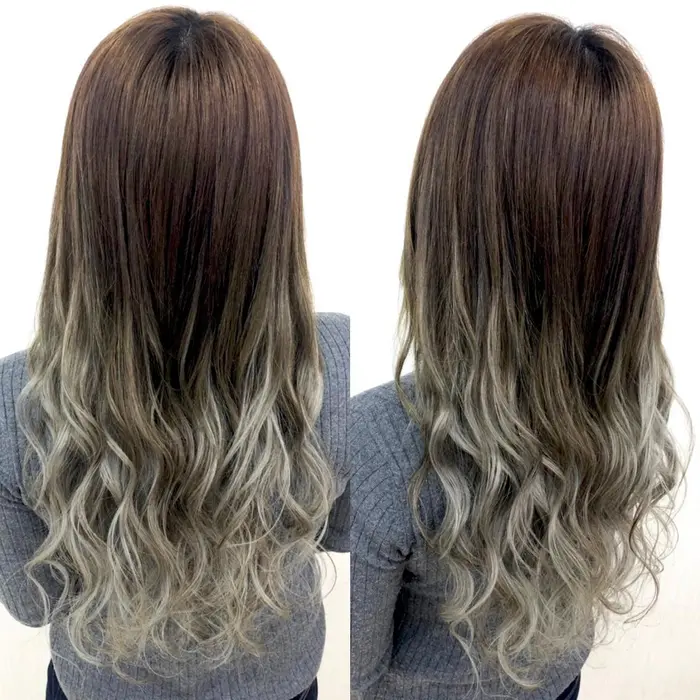 大人気 黒髪からのアッシュグラデーション 地毛みたいな自然な仕上がり アプリ登録のお客様は仕上げ あるじゃんすー小倉店所属 あるじゃんすー 小倉店のヘアカタログ ミニモ