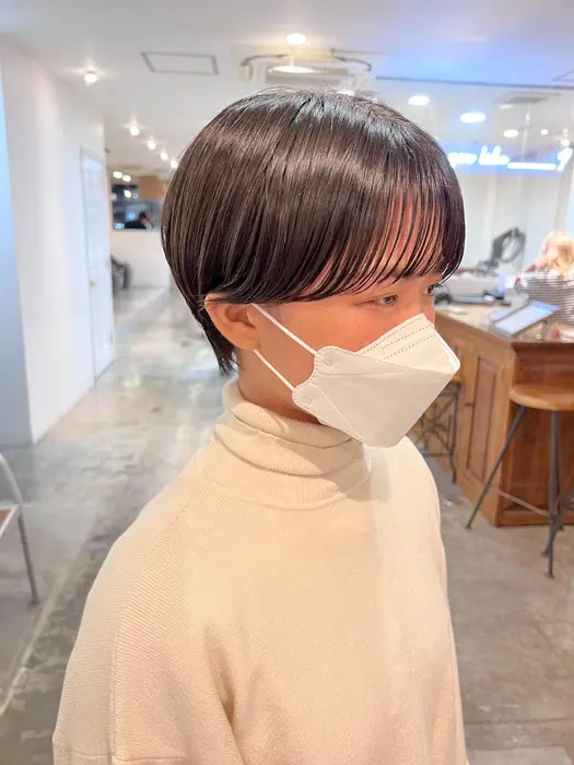 黒髪マッシュショート Hair Brace所属 Yuya ショート ボブ 前髪カットのヘアカタログ ミニモ
