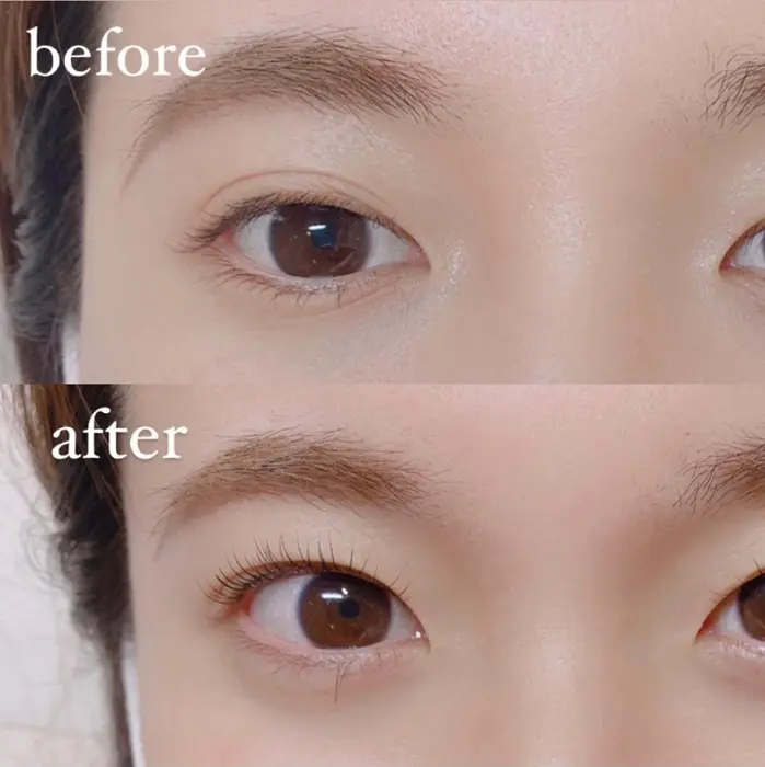 逆さまつ毛 ばらついた毛もお目元に光が入りやすいように 奥二重の方お任せください ナチュラル所属 Natural Yokoのマツエク デザイン ミニモ