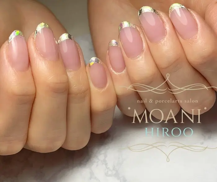 大人のための 長持ちフィルイン 渋谷区 港区ネイルサロン Moani Hiroo ウォータ Moani Hiroo 広尾駅前店所属 みこがみ あんずのネイルデザイン ミニモ