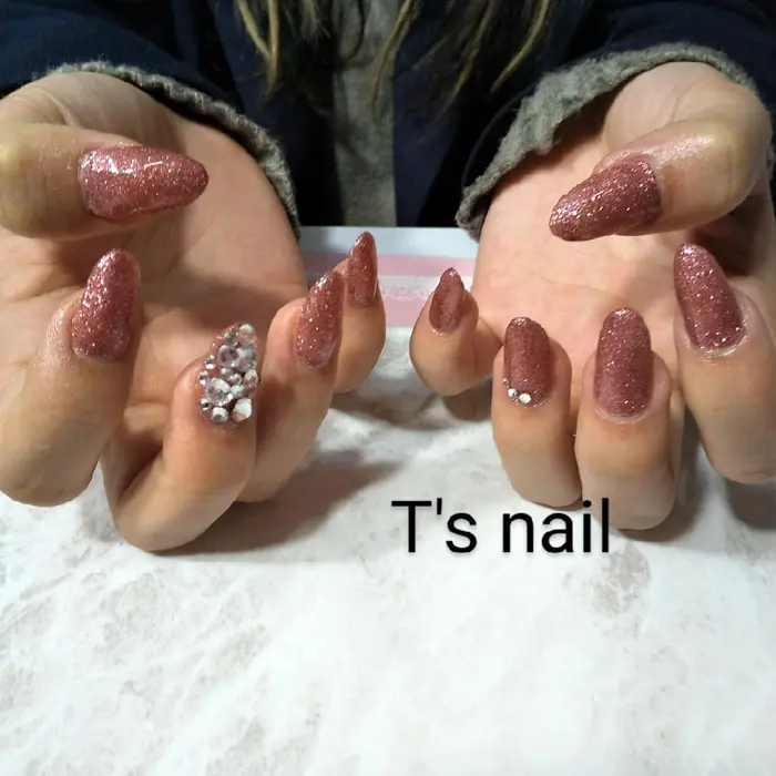 ポリジェルスカルプモデル様 ティーズネイル所属 T S Nail ティーズネイルのネイルデザイン ミニモ