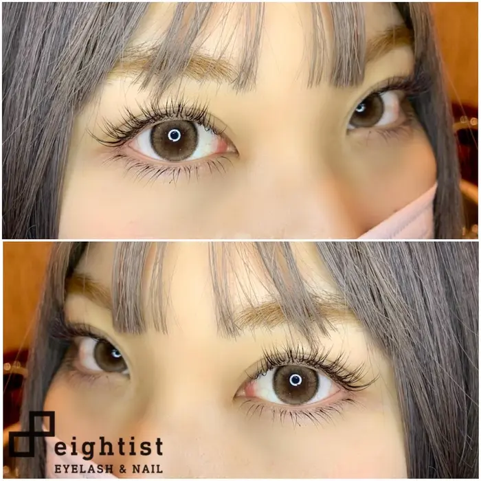 Glamorousデザイン 上下マツエク Cカール 0 15mm 目頭10mm 真ん中 目尻11m 8ist所属 Sunao Oのマツエクデザイン ミニモ