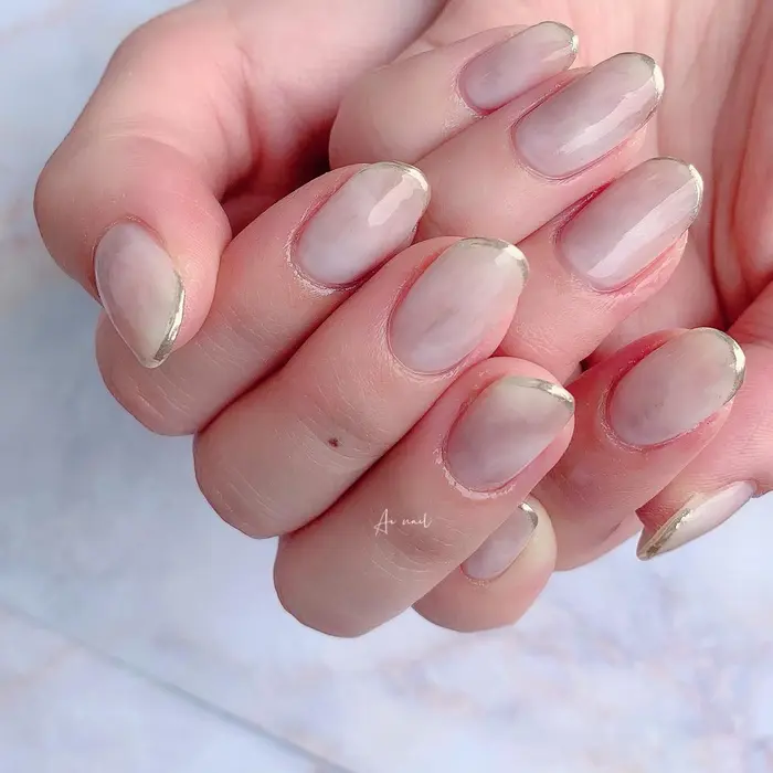 大理石 先端ミラー Ai Nail所属 Ai のネイルデザイン ミニモ