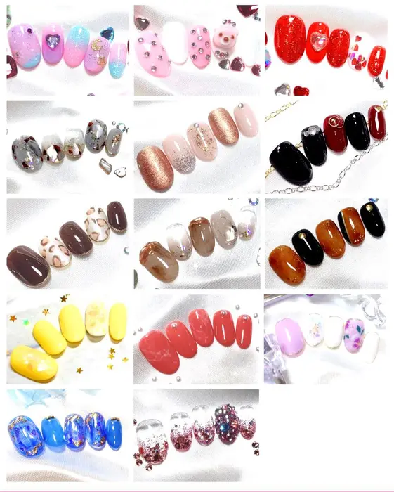 14種類から選べるネイルアート ハロハロネイル所属 藤本 Halohalo難波のネイルデザイン ミニモ