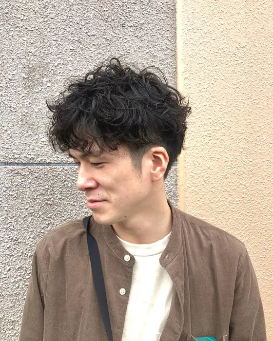 マッシュ パーマ Cherche所属 北川 健太のヘアカタログ ミニモ