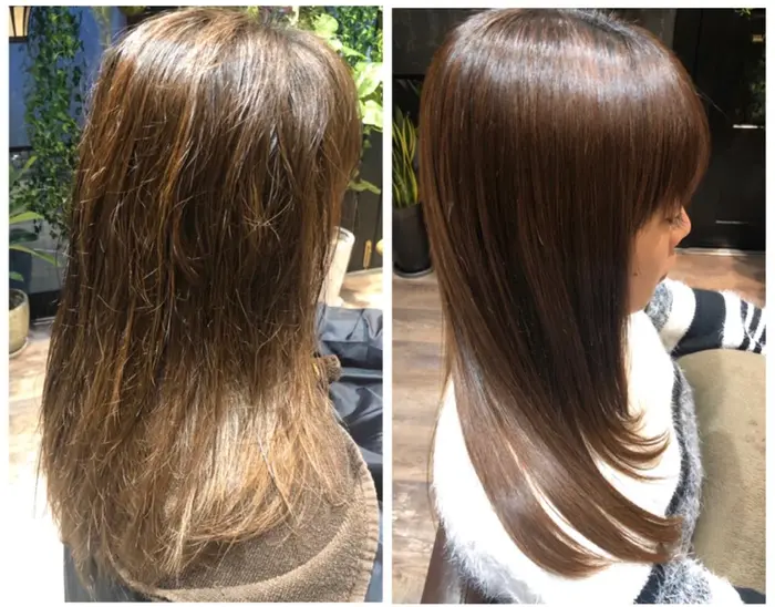 ツヤツヤ髪に 髪質改善 Feat 所属 感動美髪サロン Feat のヘアカタログ ミニモ