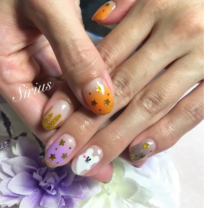 ハロウィンネイル Sirius シリウス 所属 Sirius 妙蓮寺 瀬川佳織のネイルデザイン ミニモ