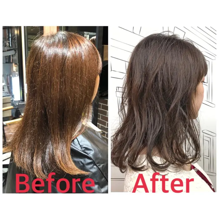 メニュー カラー トリートメント カット 髪質 クセあり 細め ブリーチあり なし Nyny梅田茶屋町店所属 店長 農宮秀雄のヘアカタログ ミニモ