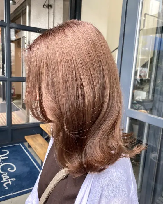 オルチャンミディブリーチ無しのキャラメルベージュ Hair Craft 所属 岡崎 浩大のヘアカタログ ミニモ