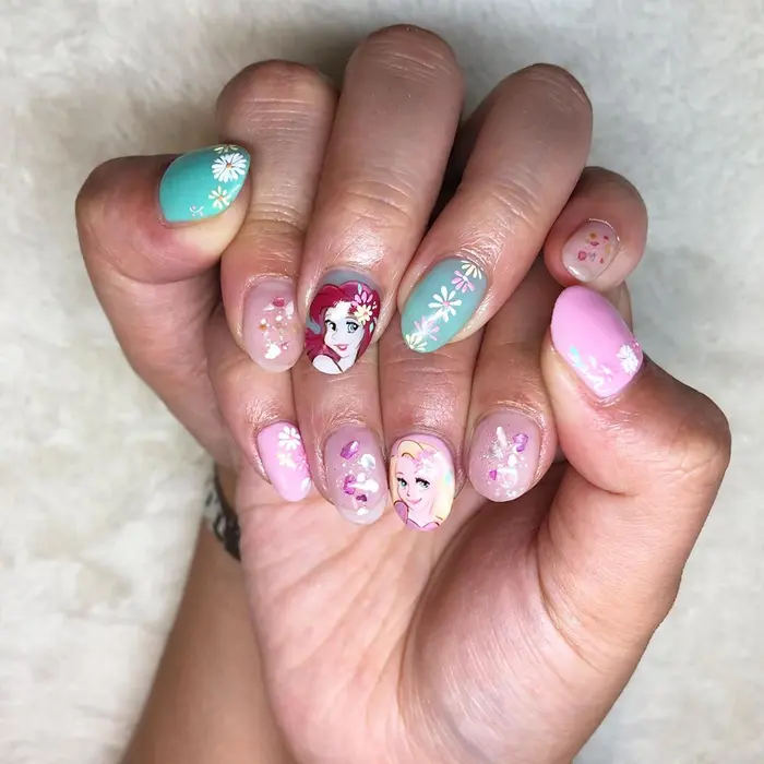 ディズニープリンスネイル 追加料金なし 自宅ネイルサロンmiho Nail所属 高橋 美穂のエステ リラクカタログ ミニモ