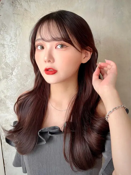 韓国ヘア小顔くびれ前髪 2way前髪 2wayバング 2way 顔周り 顔周りカット 前髪 Afloat Ruvua所属 韓国風ヘア ワンホン神田のヘア カタログ ミニモ